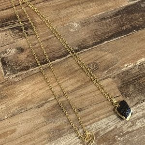 Tourmalines natural 18k gold plated